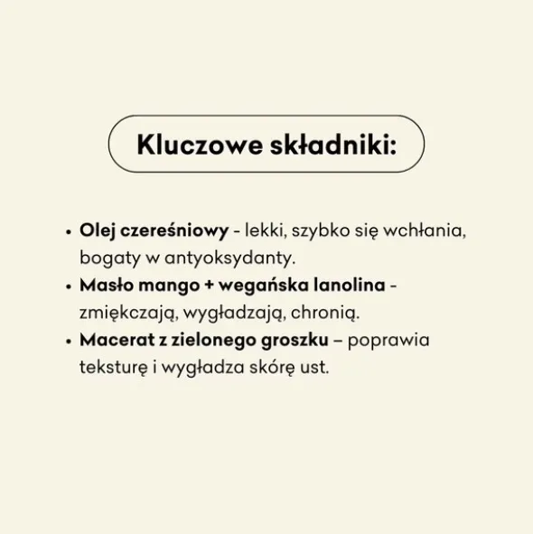Mydlarnia 4 Szpaki, Mięta i Czereśnia, balsam do ust, 15 ml