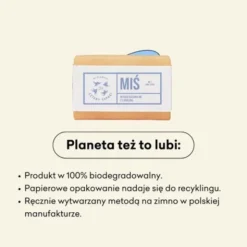 Mydlarnia 4 Szpaki, Miś z lanoliną, naturalne mydło w kostce, 110 g