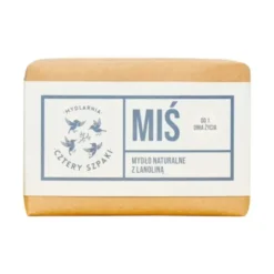 Mydlarnia 4 Szpaki, Miś z lanoliną, naturalne mydło w kostce, 110 g
