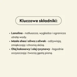 Mydlarnia 4 Szpaki, Miś z lanoliną, naturalne mydło w kostce, 110 g