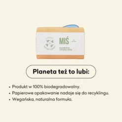 Mydlarnia 4 Szpaki, Miś z wegańską lanoliną, naturalne mydło w kostce, 110 g