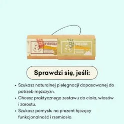 Mydlarnia 4 Szpaki Mężny Duet, naturalne mydło w kostce Waligóra, 110 g + naturalne mydło w kostce Wyrwidąb, 110 g
