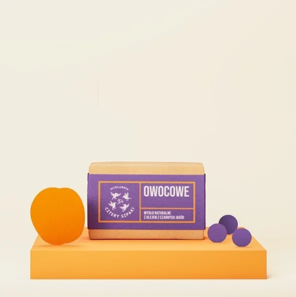 Mydlarnia 4 Szpaki, naturalne mydło w kostce, Owocowe, 110 g