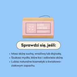 Mydlarnia 4 szpaki, naturalne mydło w kostce, Słona Lawenda, 110 g
