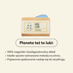 Mydlarnia 4 Szpaki, naturalne mydło w kostce, Król Laur, 110 g