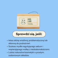 Mydlarnia 4 Szpaki, naturalne mydło w kostce, Król Laur, 110 g