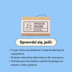 Mydlarnia 4 Szpaki, Naturalne mydło w kostce do włosów, 110 g