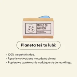 Mydlarnia 4 Szpaki, Naturalne mydło w kostce do włosów, 110 g