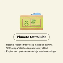 Mydlarnia 4 Szpaki, naturalne mydło w kostce, Leśna Róża, 110 g