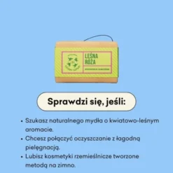 Mydlarnia 4 Szpaki, naturalne mydło w kostce, Leśna Róża, 110 g