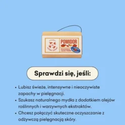Mydlarnia 4 Szpaki, naturalne mydło w kostce, Pomidor, 110 g