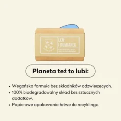Mydlarnia 4 Szpaki, naturalne mydło w kostce, Len i Rumianek, 110 g