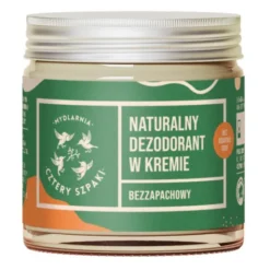 Mydlarnia 4 Szpaki, naturalny dezodorant w kremie bezzapachowy, bez dodatku sody, 60 ml