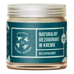 Mydlarnia 4 Szpaki, Naturalny dezodorant w kremie, bezzapachowy, 60 ml