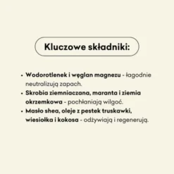 Mydlarnia 4 Szpaki, naturalny dezodorant w kremie, truskawka i werbena, bez dodatku sody, 60 ml