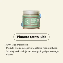 Mydlarnia 4 Szpaki, naturalny dezodorant w kremie, truskawka i werbena, bez dodatku sody, 60 ml
