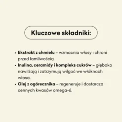 Mydlarnia 4 Szpaki, nawilżająca maska do włosów - Chmielowa, 190 ml