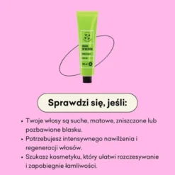 Mydlarnia 4 Szpaki, nawilżająca maska do włosów - Chmielowa, 190 ml