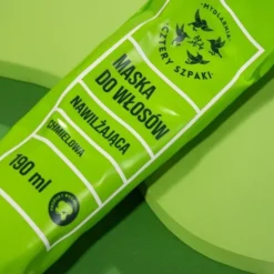 Mydlarnia 4 Szpaki, nawilżająca maska do włosów - Chmielowa, 190 ml