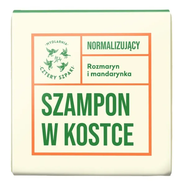 Mydlarnia 4 Szpaki, normalizujący szampon w kostce, 75 g