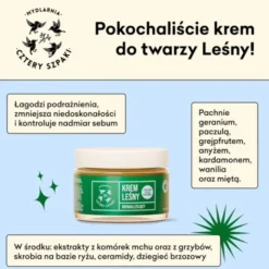 Mydlarnia 4 Szpaki, normalizujący krem Leśny, 50 ml