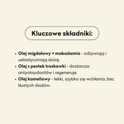 Mydlarnia 4 Szpaki, olejek do masażu ciała i twarzy, truskawka i werbena, 100 ml