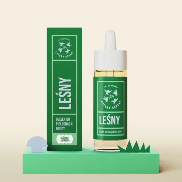 Mydlarnia 4 Szpaki, olejek do pielęgnacji brody Leśny, 30 ml