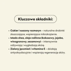 Mydlarnia 4 Szpaki, Peeling cukrowy, Rozmaryn i Mandarynka, 250 ml