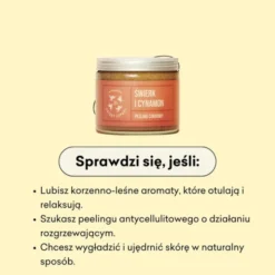 Mydlarnia 4 Szpaki, peeling cukrowy, Świerk i Cynamon, 250 ml