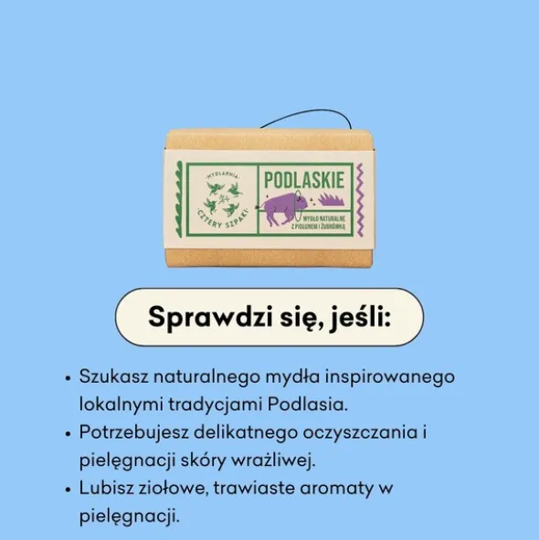 Mydlarnia 4 Szpaki, Podlaskie, naturalne mydło w kostce, 110 g