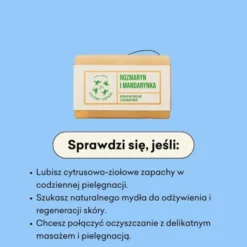 Mydlarnia 4 Szpaki, Rozmaryn i Mandarynka, naturalne mydło w kostce, 110 g