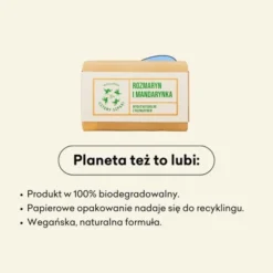 Mydlarnia 4 Szpaki, Rozmaryn i Mandarynka, naturalne mydło w kostce, 110 g