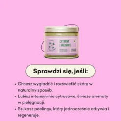 Mydlarnia 4Szpaki, Rozświetlający peeling cukrowy, cytryna i jałowiec, 250ml