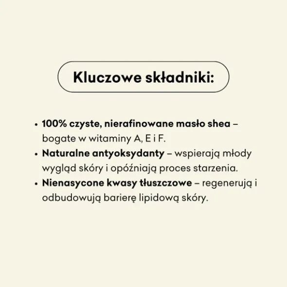 Mydlarnia 4 Szpaki, Shea, nierafinowane masło do ciała, 150 ml