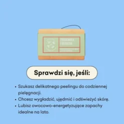 Mydlarnia 4 Szpaki, Truskawka i Werbena, naturalne mydło peelingujące, 110 g