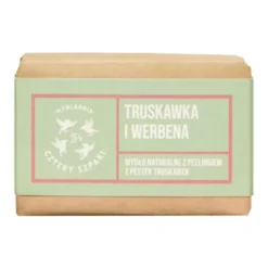 Mydlarnia 4 Szpaki, Truskawka i Werbena, naturalne mydło peelingujące, 110 g