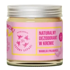 Mydlarnia 4 Szpaki Wanilia i Palmaroza, delikatny dezodorant w kremie, 60 ml