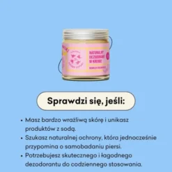 Mydlarnia 4 Szpaki Wanilia i Palmaroza, delikatny dezodorant w kremie, 60 ml