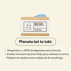 Mydlarnia 4 Szpaki, Węgiel, naturalne mydło w kostce, 110 g