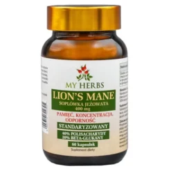 My Herbs Lion's Mane Soplówka Jeżowata 400 mg, kapsułki, 60 szt.
