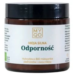 MYQO BIO Moja Silna Odporność, organiczna mieszanka owocników i ekstraktów z grzybów funkcjonalnych, proszek, 70 g