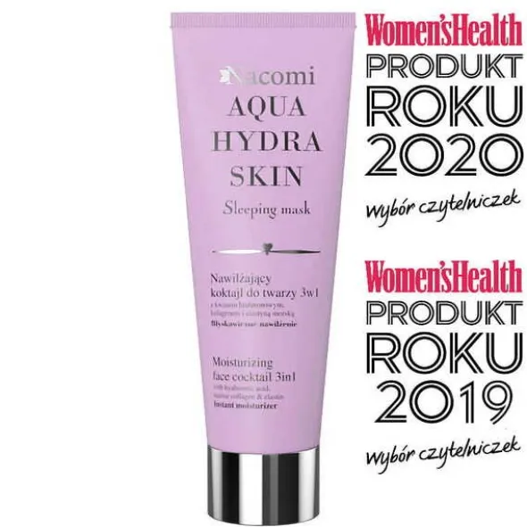 Nacomi Aqua Hydra Skin, nawilżający koktajl do twarzy, 3w1, 85 ml