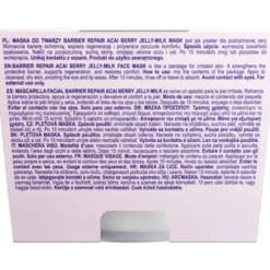 Nacomi, Barrier Repair Acai Berry Jelly-Milk, maska do twarzy, 80 ml