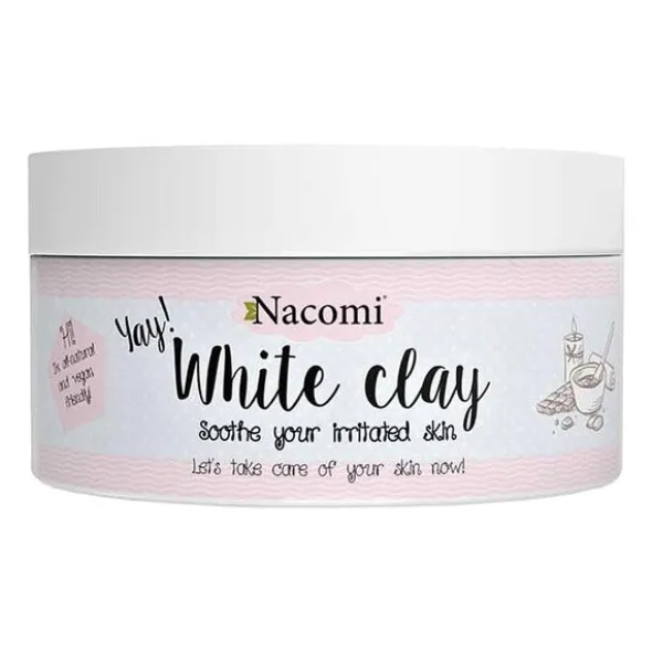 Nacomi, biała glinka, maska łagodząca, 50 g