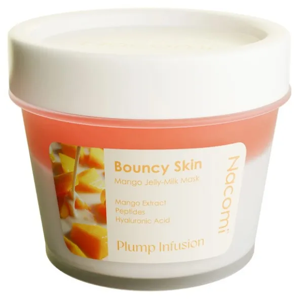 Nacomi Bouncy Skin Mango Jelly-Milk, maska do twarzy, 80 ml