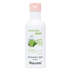 Nacomi, żel pod prysznic, avocado i aloes, 300 ml