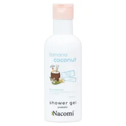 Nacomi, żel pod prysznic, banan i kokos, 300 ml