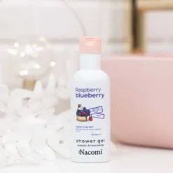 Nacomi, żel pod prysznic, borówka i malina, 300 ml