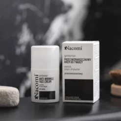 Nacomi Gentleman, przeciwzmarszczkowy krem do twarzy z peptydami i pieprzem afrykańskim, 50 ml
