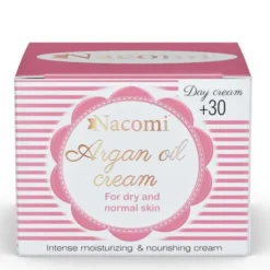 Nacomi, krem arganowy na dzień, 30+, z witaminą E, 50 ml